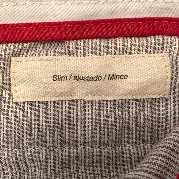 Good Threads Men's Slim Fit Navy Blue Chinos Pants Size 36W 33L. - Picture 8 of 8